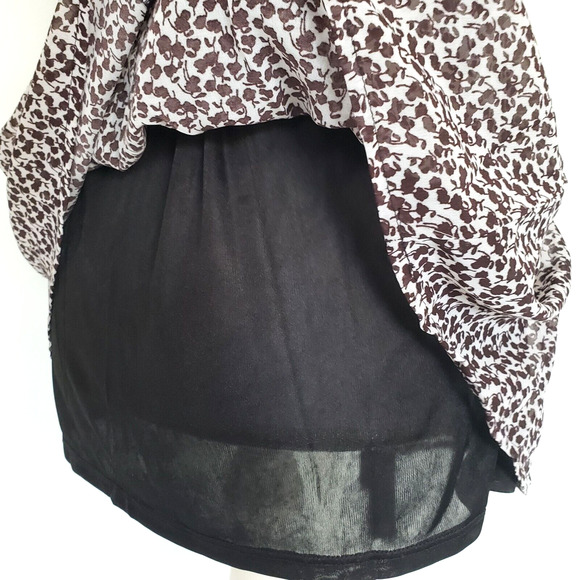 BISOU BISOU Tank Top Womens SIZE L Brown Tassel Waist Belt Lined Spaghetti Strap - Picture 8 of 11